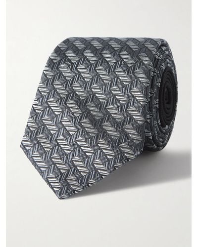 Missoni Krawatte aus Seiden-Jacquard - Grau