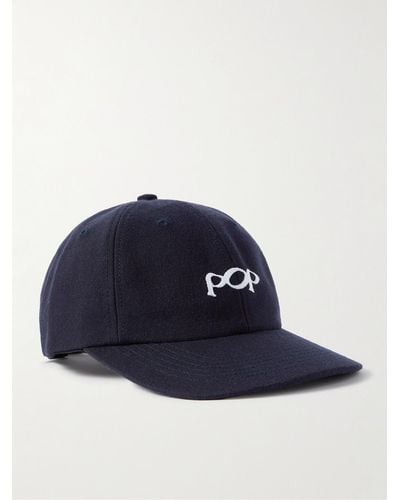 Pop Trading Co. Bob Logo-embroidered Cotton-twill Baseball Cap - Blue