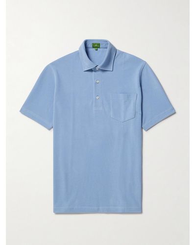 Sid Mashburn Pima Cotton-piqué Polo Shirt - Blue
