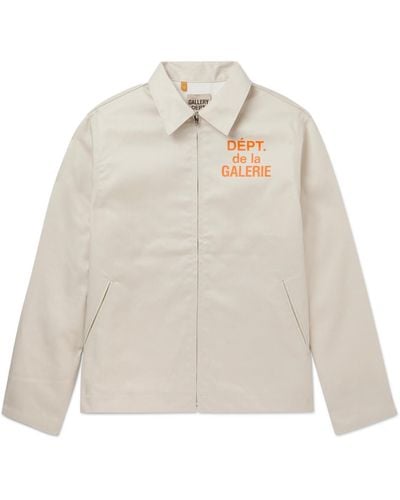 GALLERY DEPT. Montecito Logo-print Cotton-twill Jacket - White