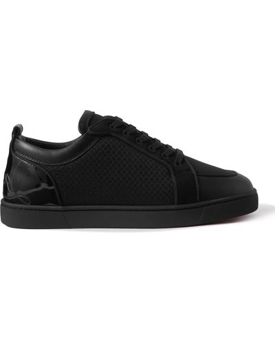 Christian Louboutin Rantulow Orlato Coated Canvas Suede Sneaker