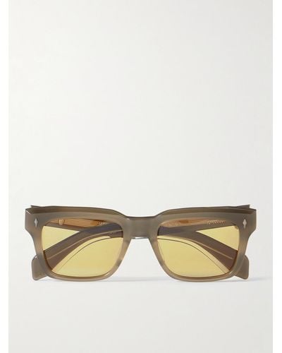 Jacques Marie Mage Torino Square-frame Acetate Sunglasses - Natural