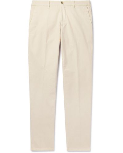 Altea Dumbo Straight-leg Cotton-blend Gabardine Pants - Natural