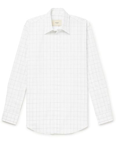 James Purdey & Sons Checked Cotton-poplin Shirt - White