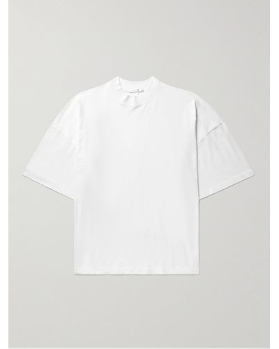 The Row Dustin T-Shirt aus Baumwoll-Jersey - Weiß