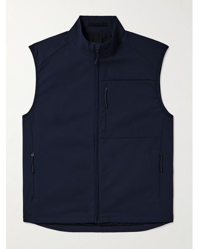 Norse Projects Gilet in twill Solotex® Birkholm - Blu
