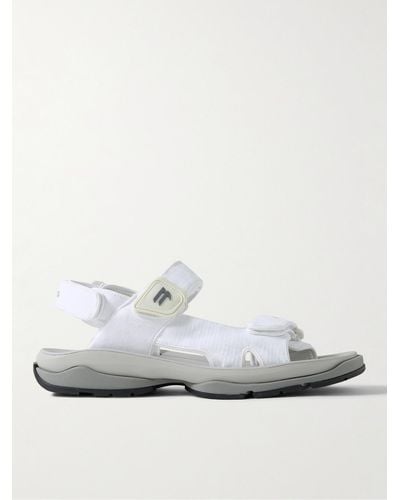 Balenciaga Tourist Touch-strap Open-toe Sandals - White