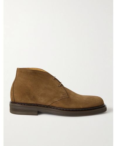 MR P. Jacques Suede Desert Boots - Brown