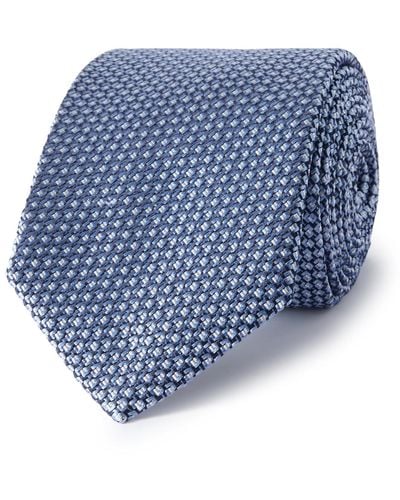 Brioni 8cm Silk-jacquard Tie - Blue