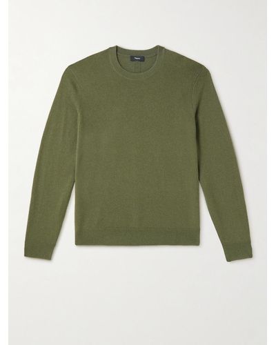 Theory Hilles Cashmere Sweater - Green