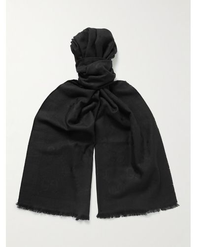 Gucci Schal aus einer Mischung aus Baumwolle - Schwarz