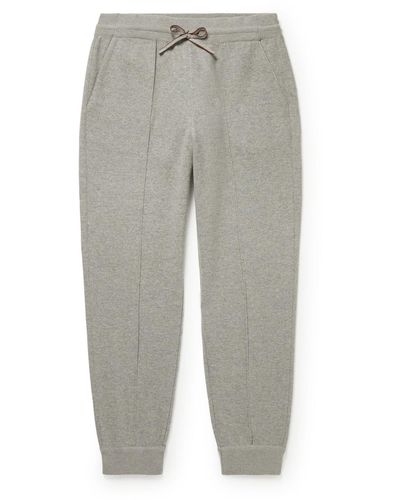 Loro Piana Tapered Cashmere-blend Sweatpants - Gray