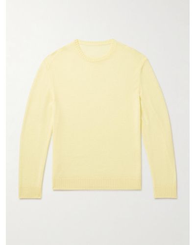 Anderson & Sheppard Merino Wool Sweater - Yellow