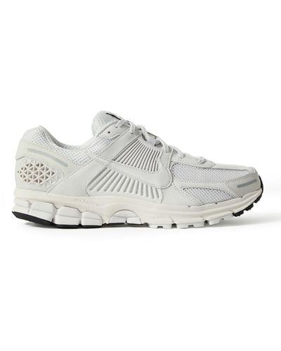 Nike Zoom Vomero 5 Rubber-trimmed Mesh And Leather Sneakers - White