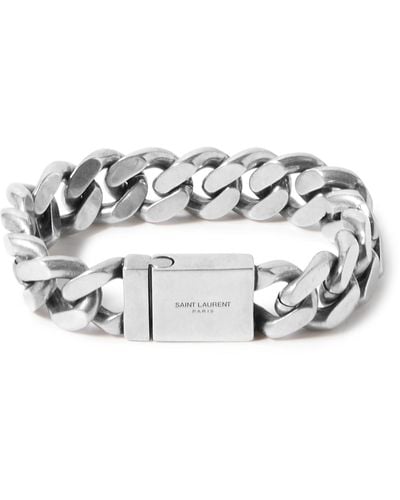 Saint Laurent Silver-tone Chain Bracelet - Metallic
