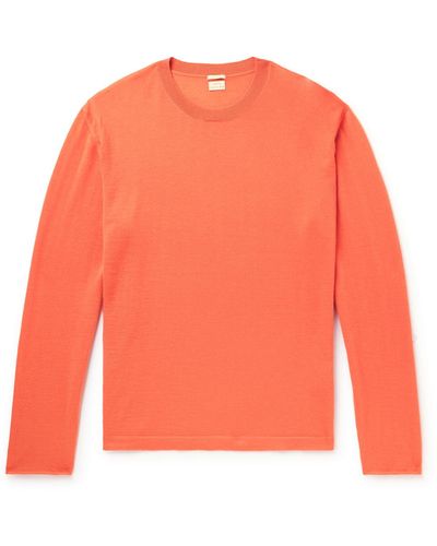 Massimo Alba Larry Cashmere Sweater - Orange
