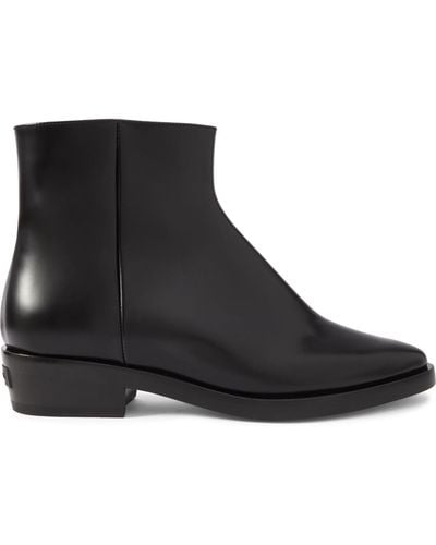 Fear Of God Western Low Leather Ankle Boots - Black