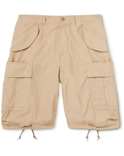 Beams Plus Cotton-ripstop Cargo Shorts - Natural