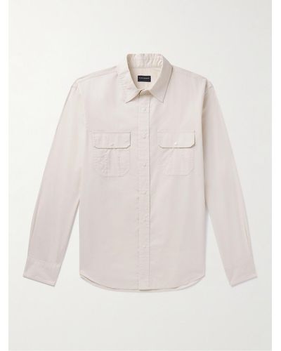 Club Monaco Cotton-ripstop Shirt - Natural