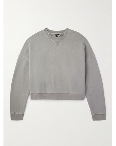Entire studios Enzyme-washed Cotton-jersey Sweatshirt - Grey