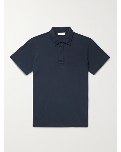 Save Khaki Supima Cotton-Jersey Polo Shirt - Blau