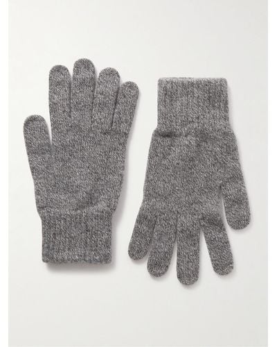 William Lockie Handschuhe aus Kaschmir - Grau
