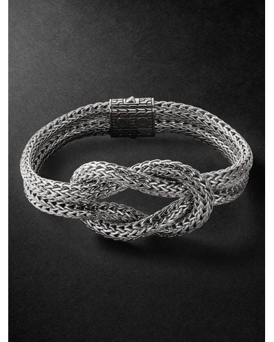 John Hardy Love Knot Armband aus Silber - Schwarz