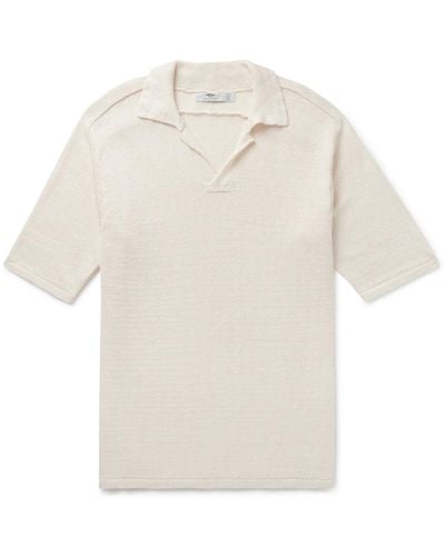 Inis Meáin Linen Polo Shirt - White