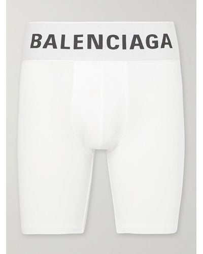 Balenciaga Stretch-cotton Boxer Briefs - White