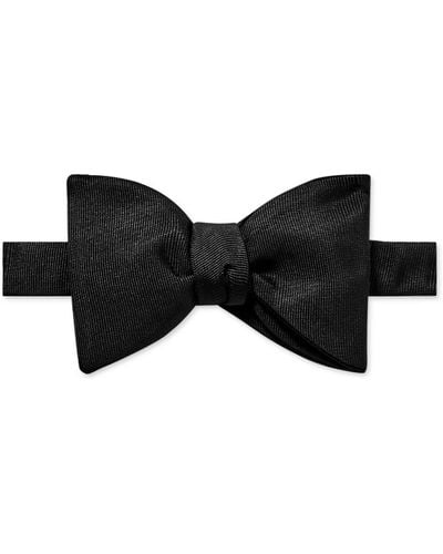 Favourbrook Pre-tied Silk-grosgrain Bow Tie - Black