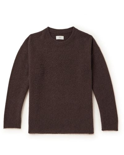 SSAM Brushed Cashmere Sweater - Brown