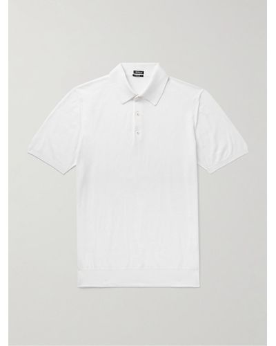 Kiton Cotton Polo Shirt - White