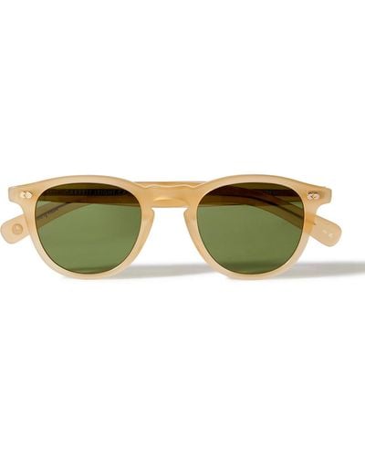 Garrett Leight Hampton X Round-frame Acetate Sunglasses - Green