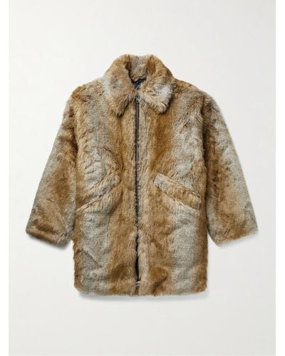 Monitaly Inuit Faux Fur Coat - Natural