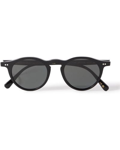 Oliver Peoples Op-13 Round-frame Acetate Polarised Sunglasses - Black