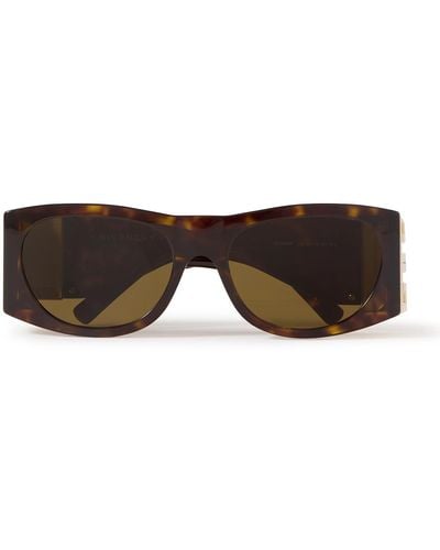 Givenchy Rectangular-frame Gold-tone And Tortoiseshell Acetate Sunglasses - Multicolor