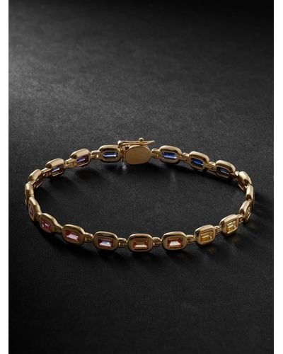 VADA Bubble Gold Sapphire Bracelet - Black