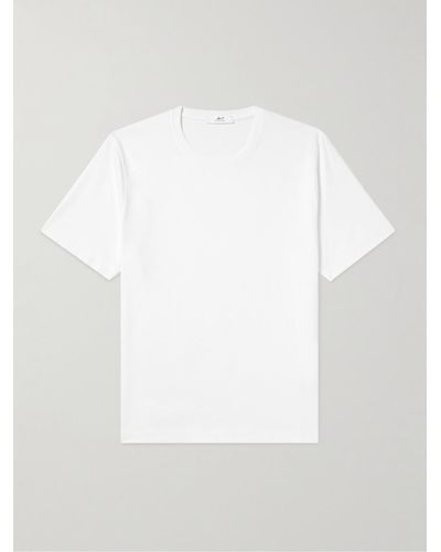 MR P. T-Shirt aus Jersey aus Bio- und recycelter Baumwolle - Weiß