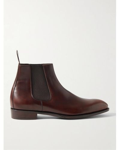 George Cleverley Jason Leather Chelsea Boots - Brown