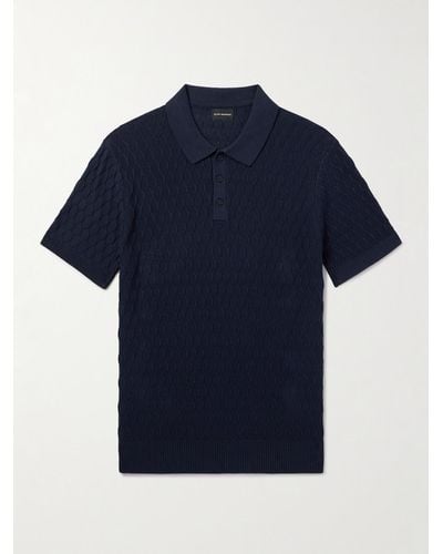 Club Monaco Polohemd aus Baumwolle - Blau