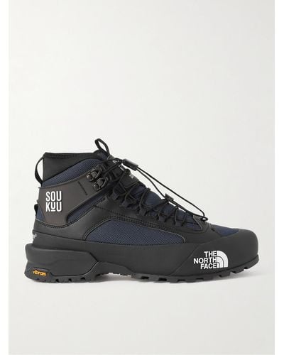 The North Face Undercover Soukuu Canvas And Rubber Hiking Boots - Black
