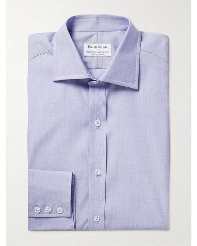 Kingsman Nailhead Cotton Shirt - Blue