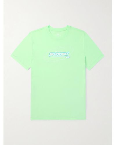 Nike Logo-print Cotton-jersey T-shirt - Green