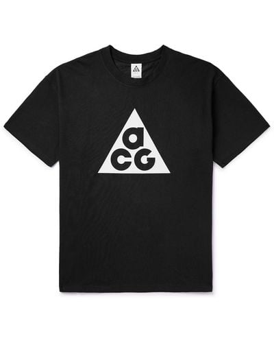 Nike Nrg Acg Logo-print Jersey T-shirt - Black