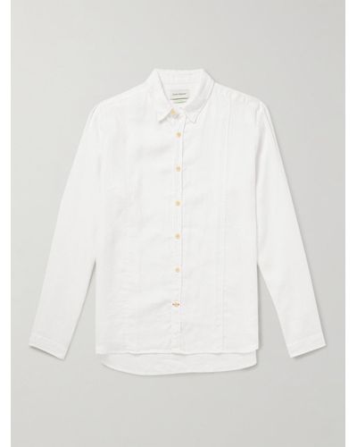 Oliver Spencer Ashcroft Linen Shirt - White