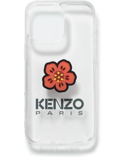 KENZO Logo-print Pvc Iphone 14 Pro Max Phone Case - White