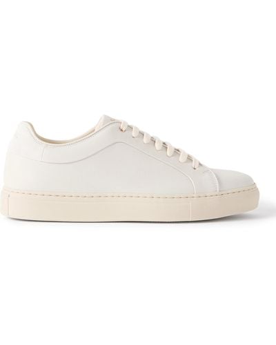Paul Smith Basso Lux Suede-trimmed Leather Sneakers - White