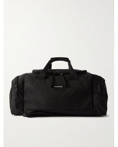 Balenciaga Explorer Printed Canvas Weekend Bag - Black