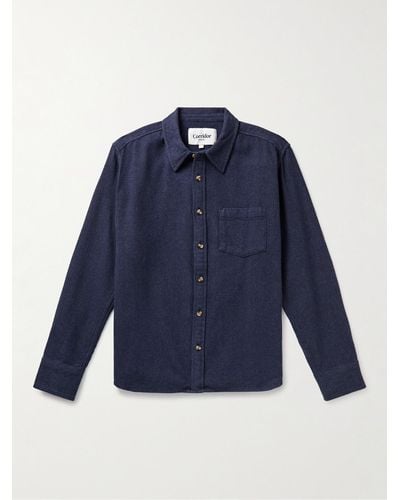 Corridor NYC Recycled Cotton-flannel Shirt - Blue