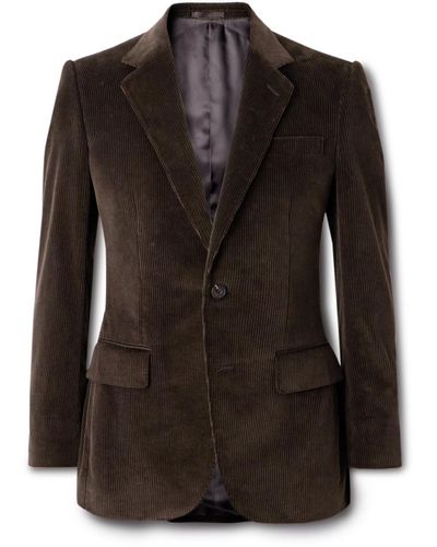 Kingsman Cotton-corduroy Suit Jacket - Black